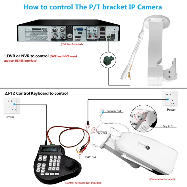 Eyes.sys Security IP Analog Cameras PTZ RS485 Rotating Bracket - Image 4