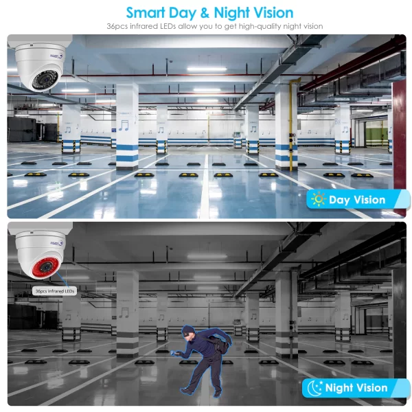 Eyes.sys 8MP 2160P 36IR Dome PoE H.265 4K Security Camera - Image 5