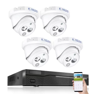 Eyes.sys 4pcs 5MP Two-way Audio Camera 8MP NVR POE System