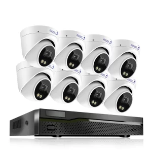 Eyes.sys 8pcs 8MP 4K Audio AI ColorVu Led Security Camera NVR System