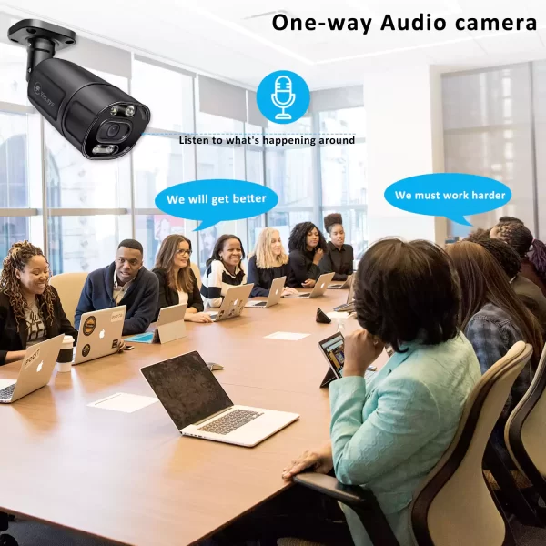 Eyes.sys 4pcs 8MP 2.8mm Lens Colorvu Bullet Camera 4K NVR System - Image 4