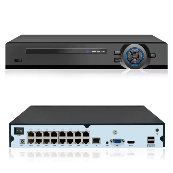 16CH 4K 8MP Real Time POE NVR Compatible Hikvision Camera