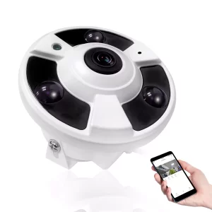 Audio 8MP PoE Panoramic Vision Security FishEye Onvif 360° Camear